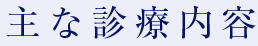 主な診療内容